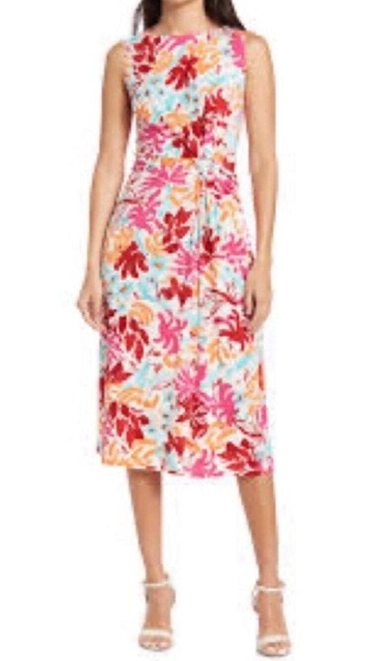 Maggy London Pink Floral Dress 2 NWOT